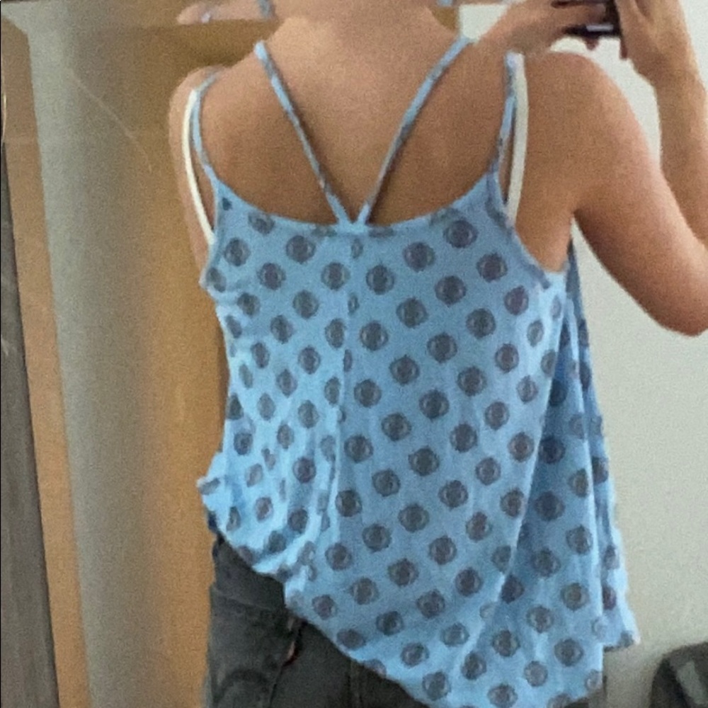 Blue patterned top - Picture 3 of 4